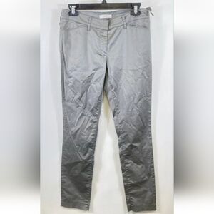 Prada grey dress pants size 40/ US2 solid gray sheen Straight leg chino slacks